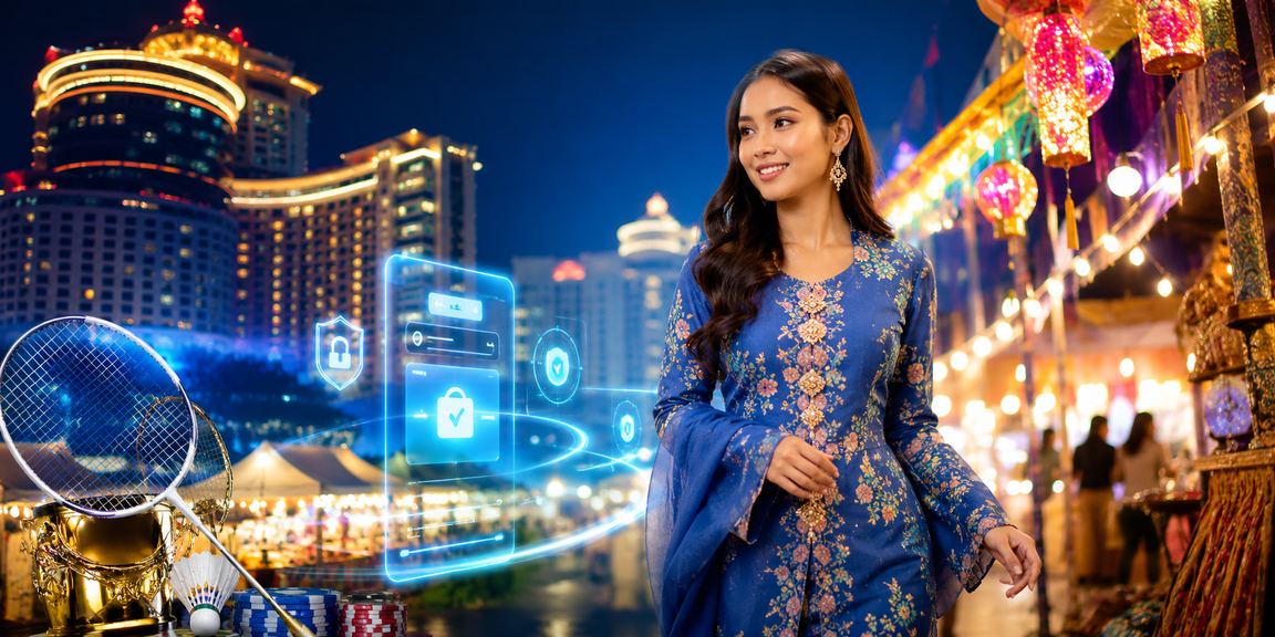 Pengguna spingo88 di Genting Highlands membuat deposit dalam pakaian baju kurung